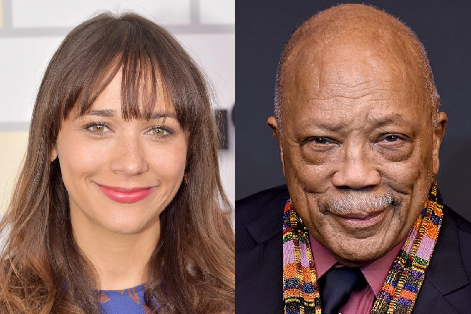 Rashida Jones ve Quincy Jones