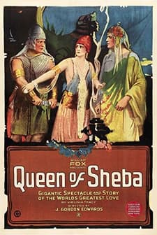 Queen Of Sheba (1921) afişi