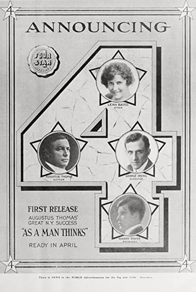 As A Man Thinks (1919) afişi