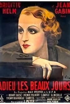 Adieu Les Beaux Jours (1933) afişi