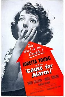 Cause For Alarm! (1951) afişi