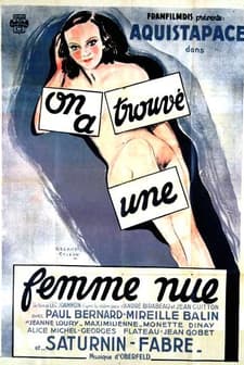 On A Trouvé Une Femme Nue (1934) afişi