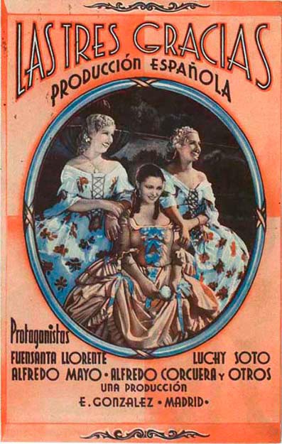 Las tres gracias (1936) afişi