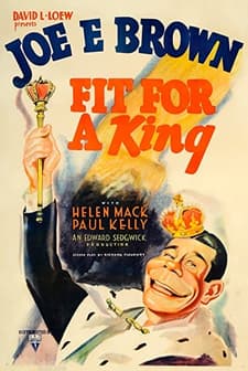 Fit  For A King (1937) afişi