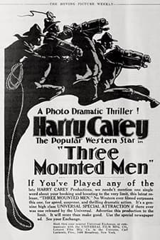 Three Mounted Men (1918) afişi