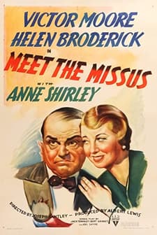 Meet The Missus (1937) afişi