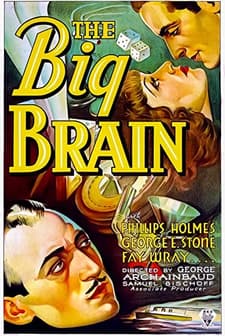 The Big Brain (1933) afişi