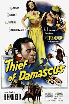 Thief Of Damascus (1952) afişi