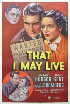 That ı May Live (1937) afişi