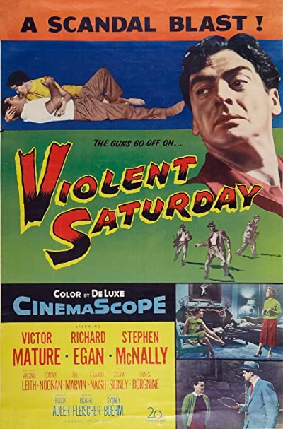 Violent Saturday (1955) afişi