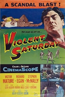 Violent Saturday (1955) afişi