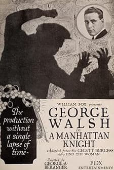Manhattan şövalyesi (1920) afişi
