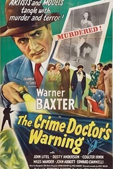 The Crime Doctor's Warning (1945) afişi