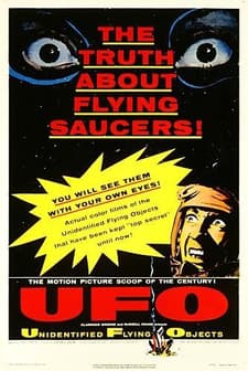 Unidentified Flying Objects: The True Story Of Flying Saucers (1956) afişi