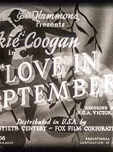 Eylülde Aşk (1936) afişi
