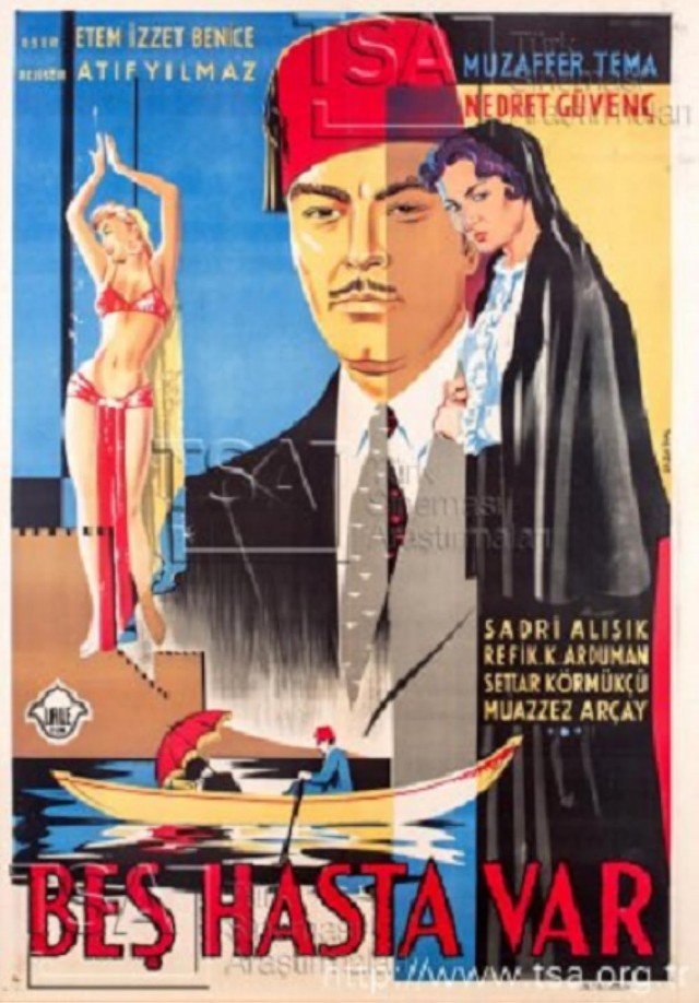 Beş Hasta Var (1956) afişi