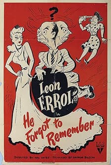 He Forgot To Remember (1944) afişi