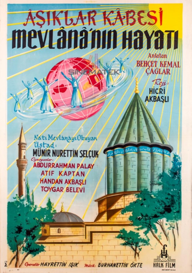 Aşıklar Kabesi Mevlana (1956) afişi