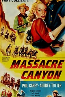 Massacre Canyon (1954) afişi