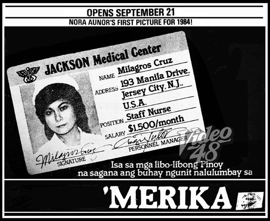 'Merika (1984) afişi