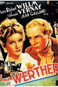 Le Roman De Werther (1938) afişi