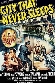 City That Never Sleeps (1953) afişi