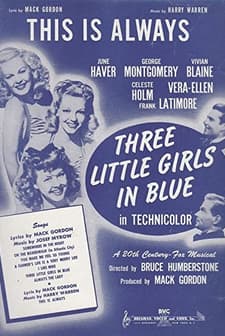 Three Little Girls in Blue (1946) afişi