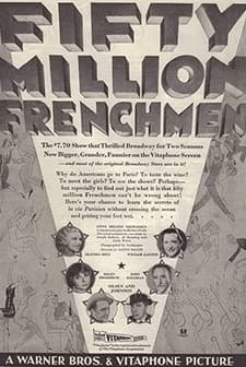 50 Million Frenchmen (1931) afişi