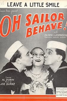 Oh, Sailor Behave (1930) afişi