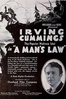 A Man's Law (1917) afişi