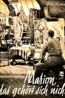 Marion, das gehört sich nicht (1933) afişi