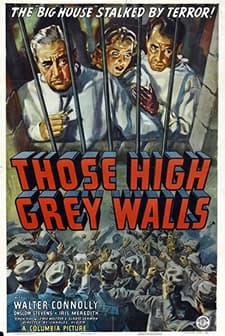 Those High Grey Walls (1939) afişi