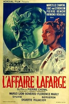 L'affaire Lafarge (1938) afişi