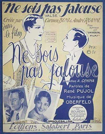 Ne Sois Pas Jalouse (1934) afişi