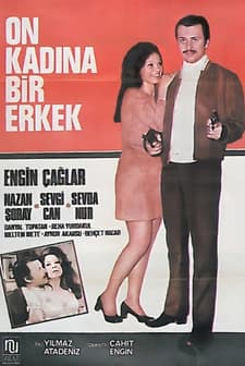 On Kadına Bir Erkek (1970) afişi