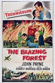 The Blazing Forest (1952) afişi