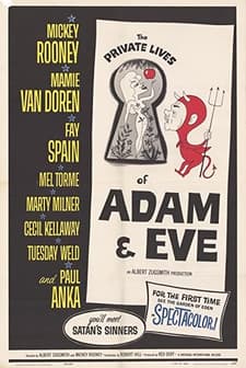 The Private Lives Of Adam And Eve (1960) afişi
