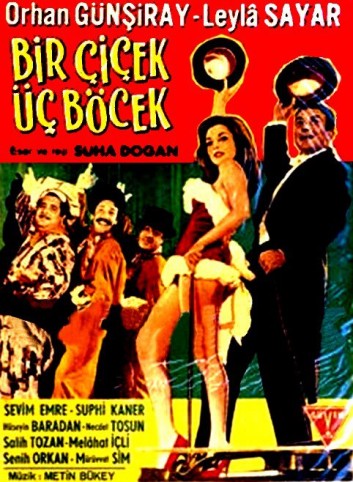 Bir Çiçek Üç Böcek fotoğrafı