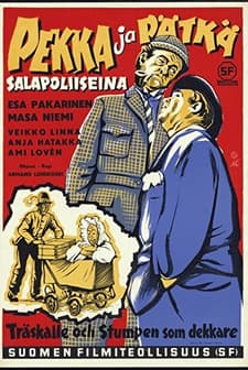Pekka Ja Pätkä Salapoliiseina (1957) afişi