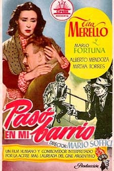 Pasó En Mi Barrio (1951) afişi
