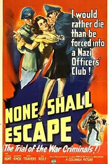None Shall Escape (1944) afişi