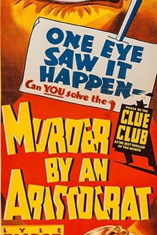 Murder By An Aristocrat (1936) afişi