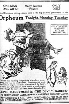 The Devil's Garden (1920) afişi