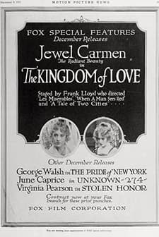 The Kingdom Of Love (1917) afişi