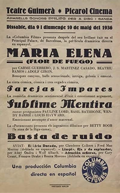 María Elena (1936) afişi