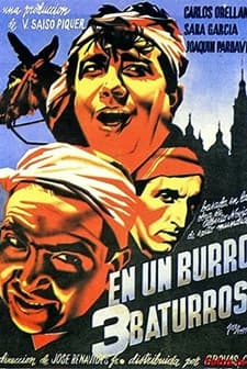 En un burro tres baturros (1939) afişi