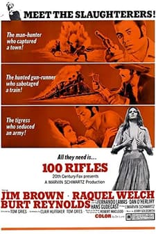 100 Rifles (1969) afişi