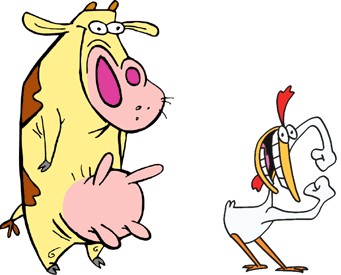 Cow And Chicken fotoğrafı