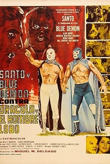 Santo Y Blue Demon Vs Drácula Y El Hombre Lobo (1973) afişi
