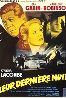 Leur Dernière Nuit (1953) afişi